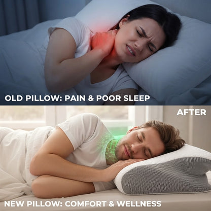Butterfly ergonomic neck pillow - Breathable comfort for restful sleep