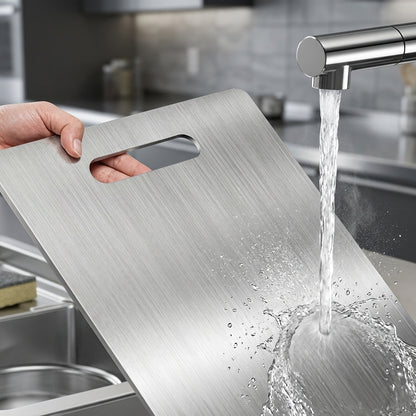 Stainless steel cutting board – Durable kitchen prep board