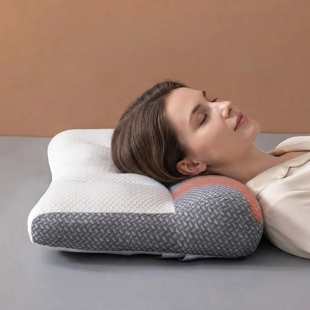 Cervical memory foam pillow - Ergonomic neck support for restful sleep