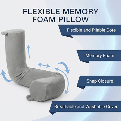 Ergonomic travel neck pillow with memory foam for long journeys