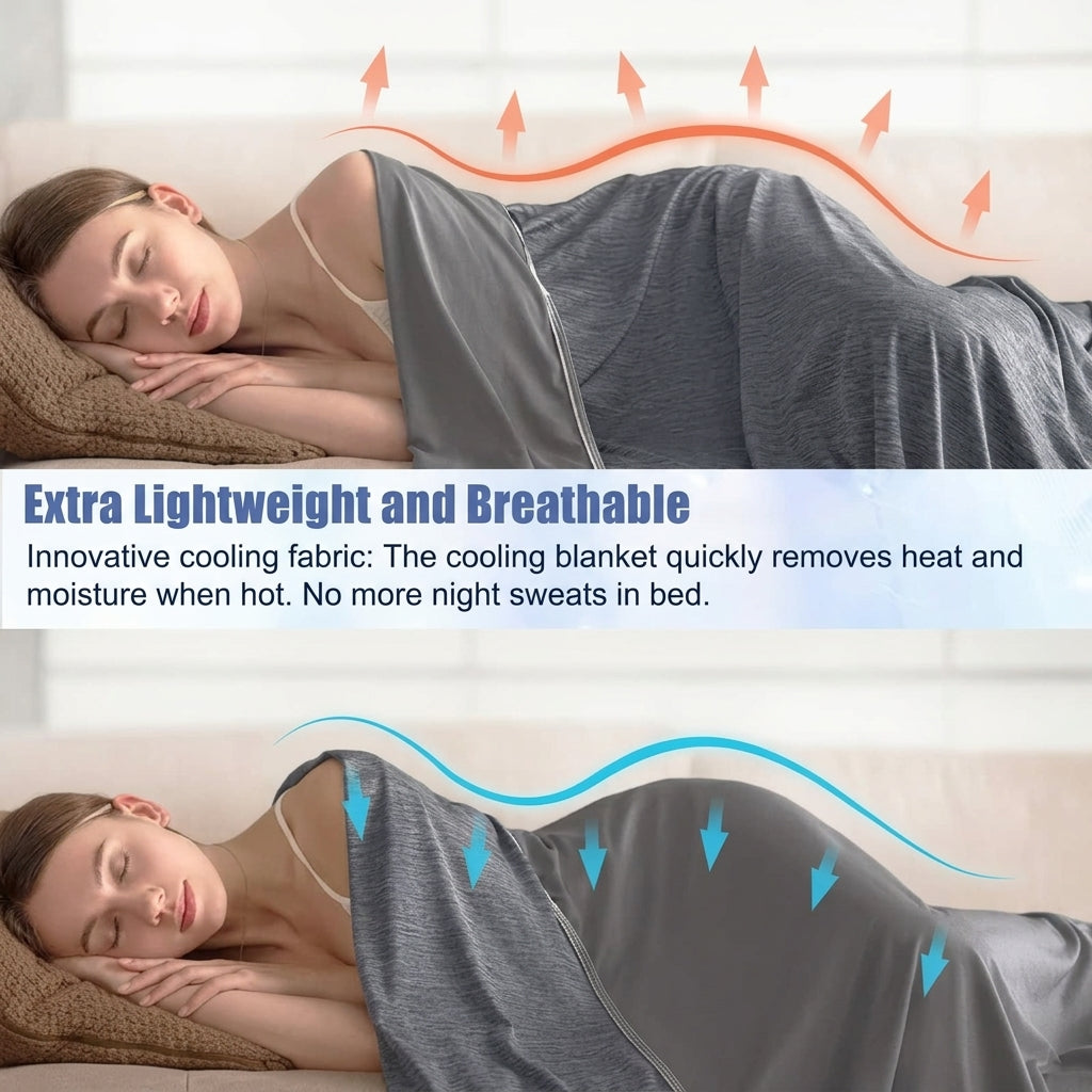 Cooling summer quilt for lightweight comfort on warm nights
