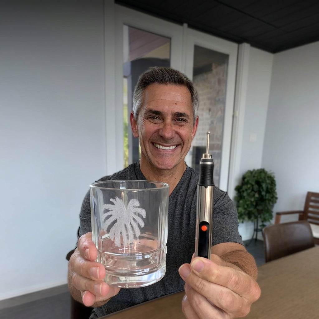 Electric engraving pen with USB-C charging for DIY projects