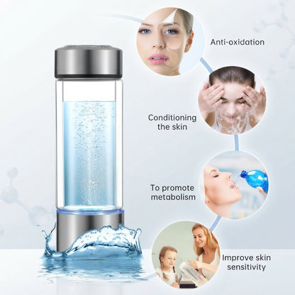 Hydrogen water bottle with portable wellness and easy hydration