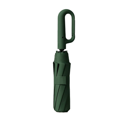 Windproof folding umbrella - Automatic open, reflective strip and 10-rib frame