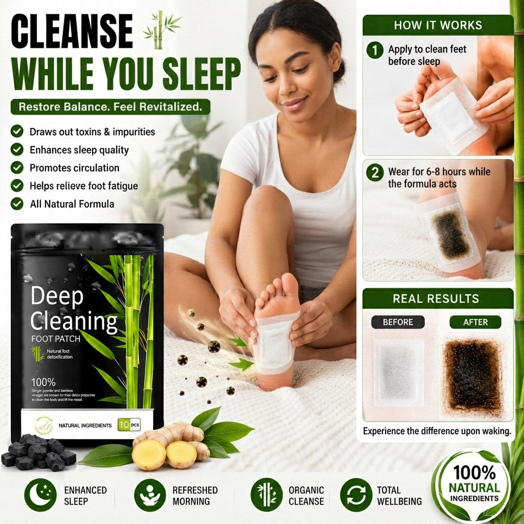 Bamboo foot detox patches - Overnight wellness care
