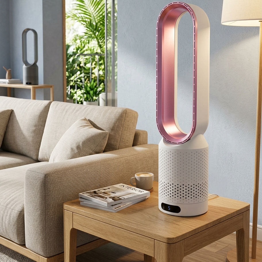 3-in-1 portable air cooler with UV-C purification and ioniser
