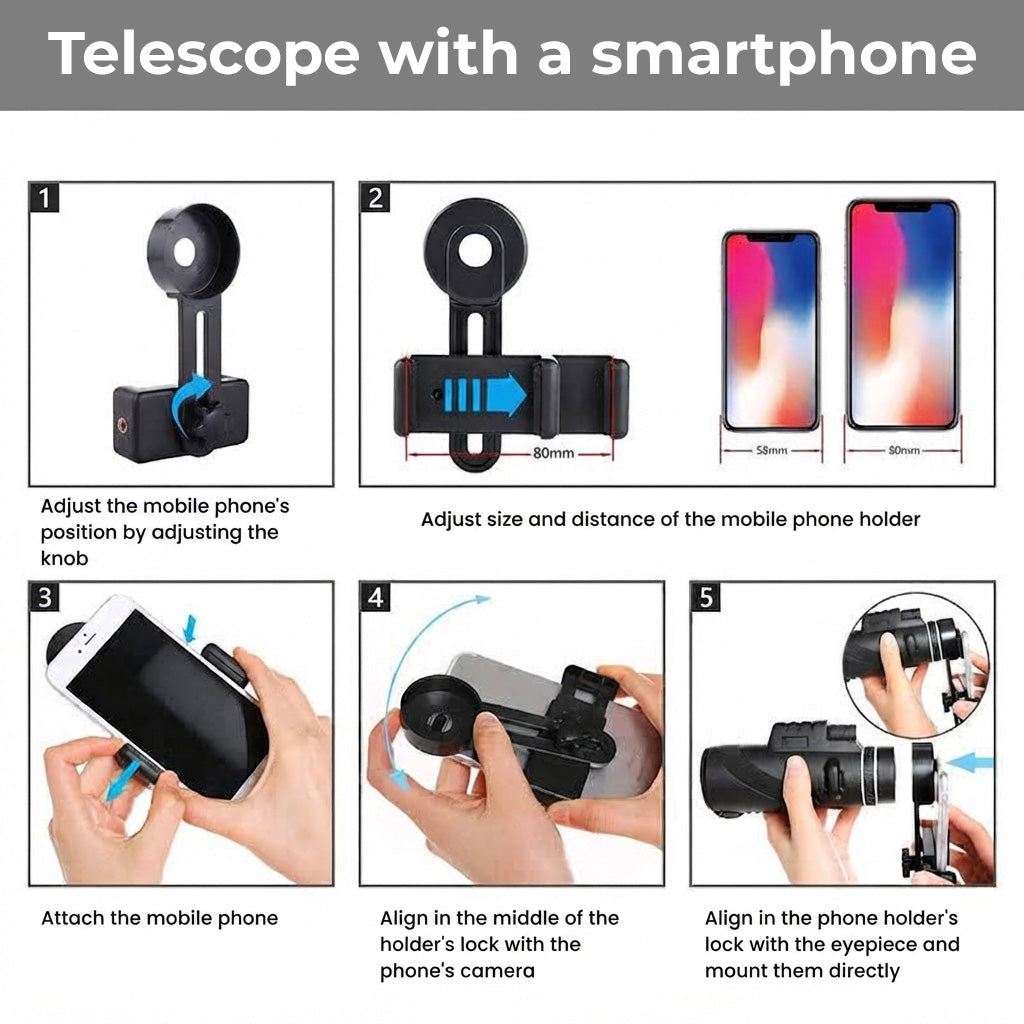 Portable zoom HD telescope - 5000m outdoor viewing
