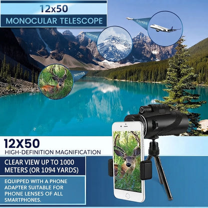 Portable zoom HD telescope - 5000m outdoor viewing