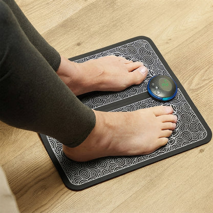 EMS foot massage mat - 6 modes, 9 intensity levels, foldable design