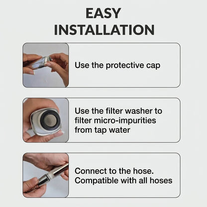 Anti-limescale shower head with even water flow for everyday use