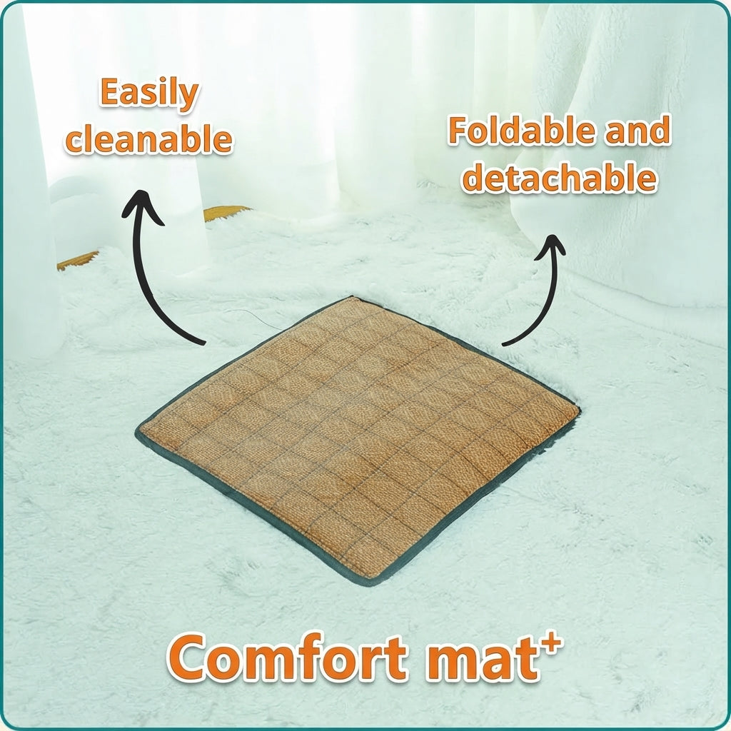 Cooling tent for cats with breathable fabric and portable design