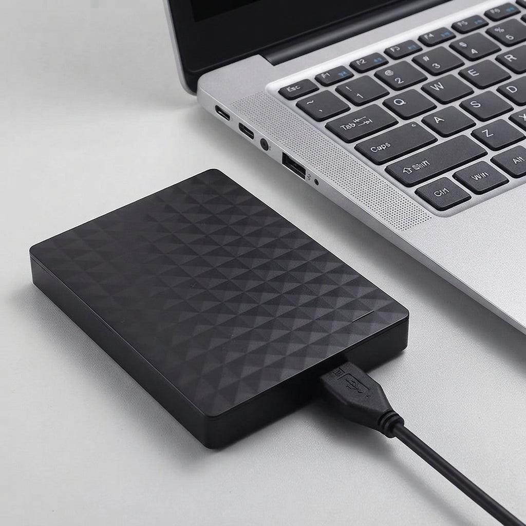 10TB portable external hard drive - USB 3.0, slim and universal