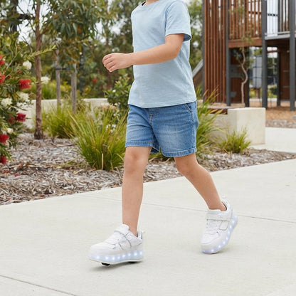 Trendy roller shoes for children with lights