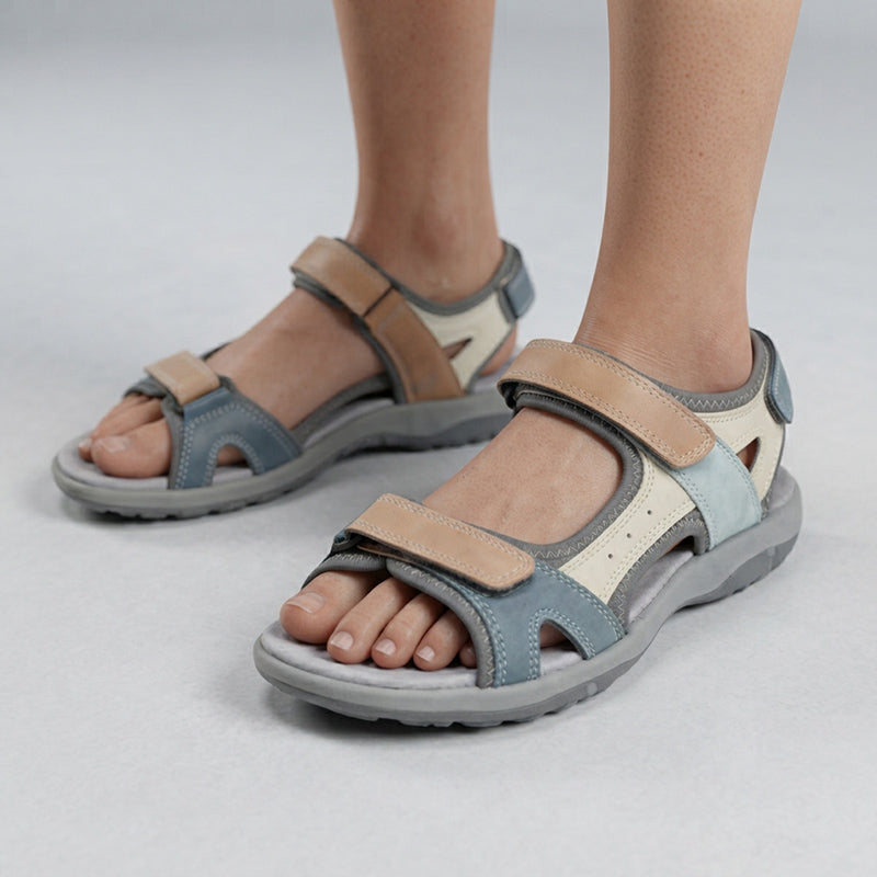 Women's hiking sandals - Adjustable strap with non-slip rubber sole