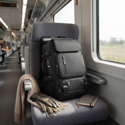 Large travel backpack with USB port, shoe compartment & Anti-theft pocket