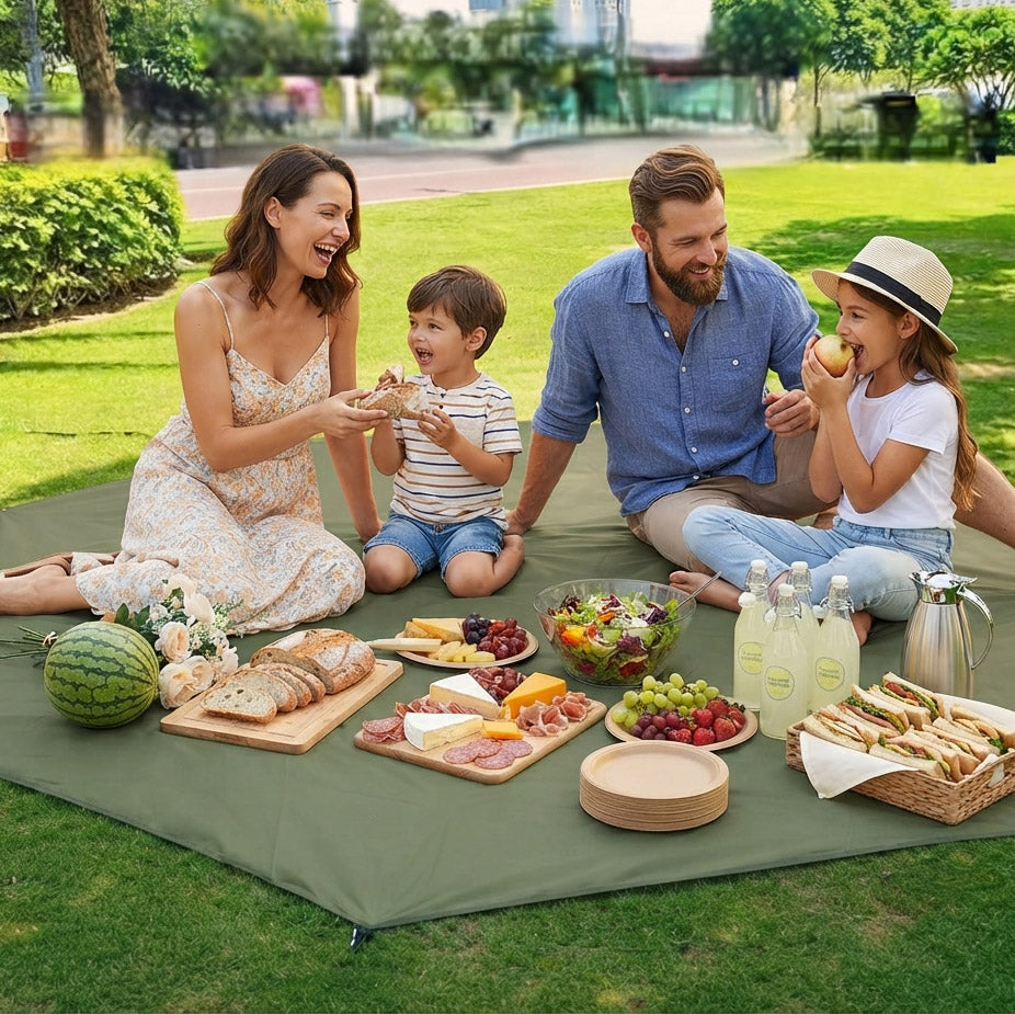 Oversized waterproof camping mat – Large outdoor picnic & beach mat