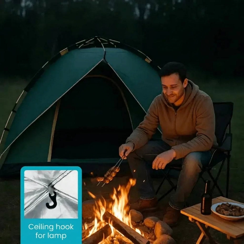 3-second pop-up camping tent for 2–3 people with UV protection