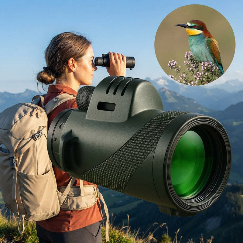 Compact monocular telescope | HD long-range viewing for outdoor use