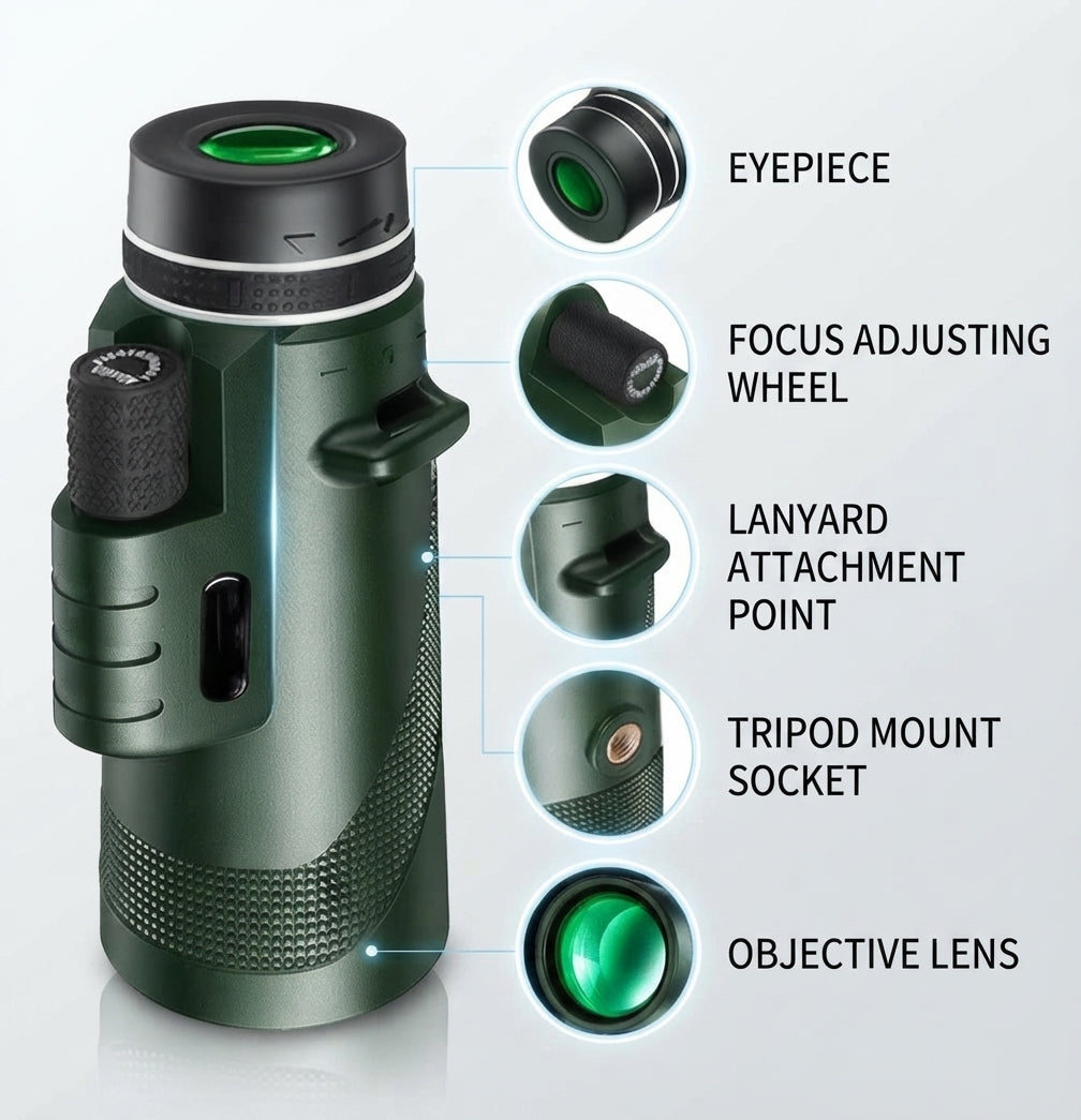 Portable zoom HD telescope - 5000m outdoor viewing