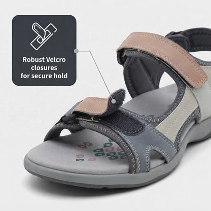 Women's hiking sandals - Adjustable strap with non-slip rubber sole