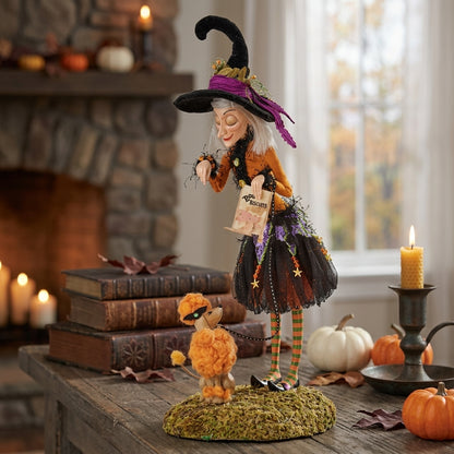Resin Halloween witch figurine decoration