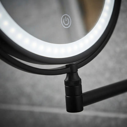 Rechargeable LED magnifying mirror | 3-colour touch lighting