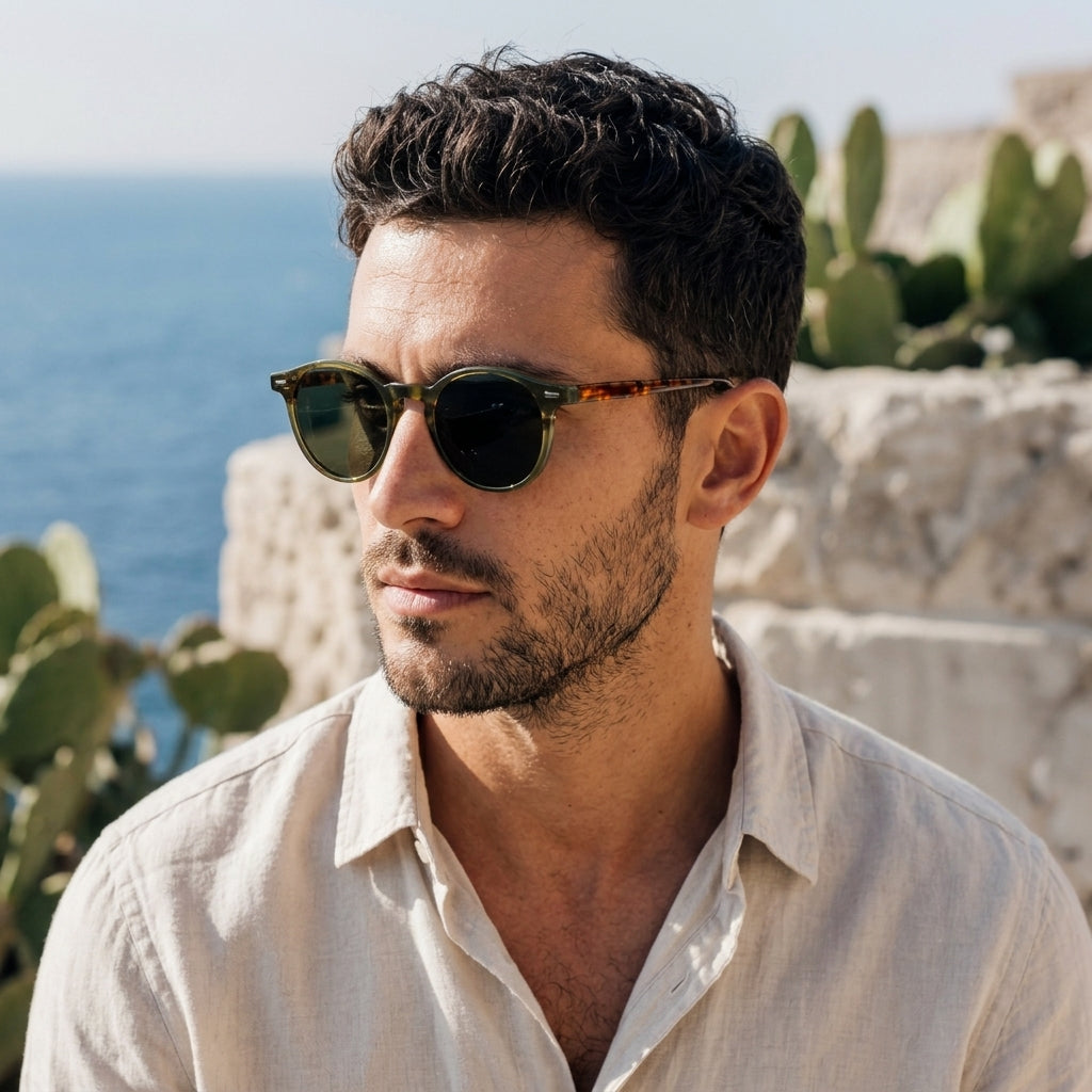 Retro round polarised sunglasses with UV400 protection - Timeless everyday style