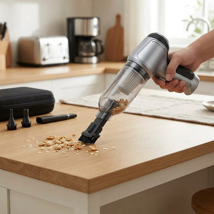 Cordless handheld vacuum cleaner with suction and blower function