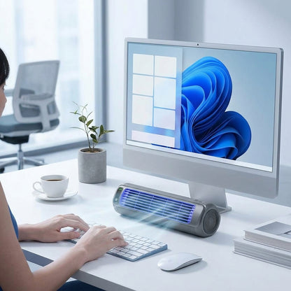 Portable air cooler with rechargeable battery | 12-hour runtime