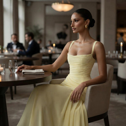 Women's slim sheath dress | Elegant solid-colour style for everyday wear