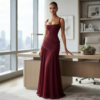 Women's slim sheath dress | Elegant solid-colour style for everyday wear