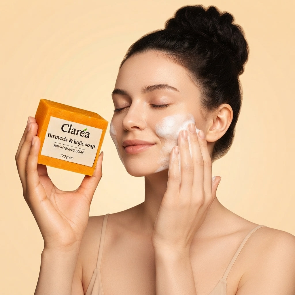 Lemon turmeric & kojic-acid brightening soap