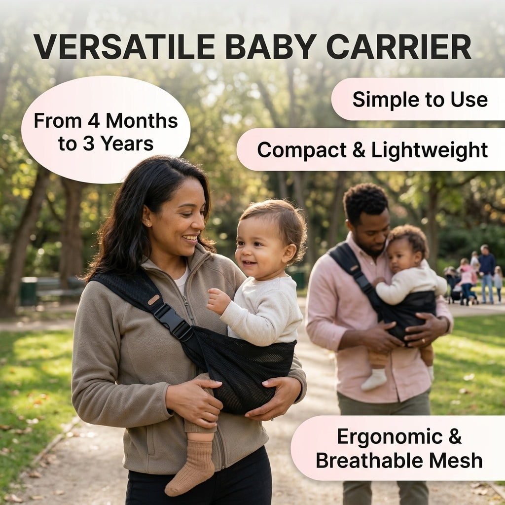 Adjustable baby carrier with multiple carrying positions
