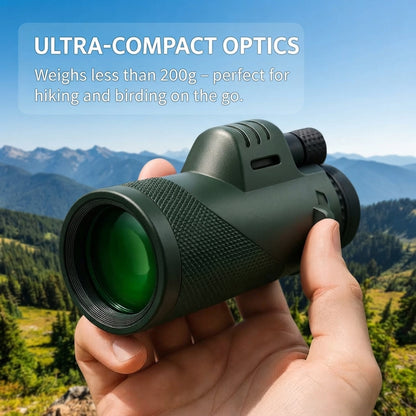 Compact monocular telescope | HD long-range viewing for outdoor use