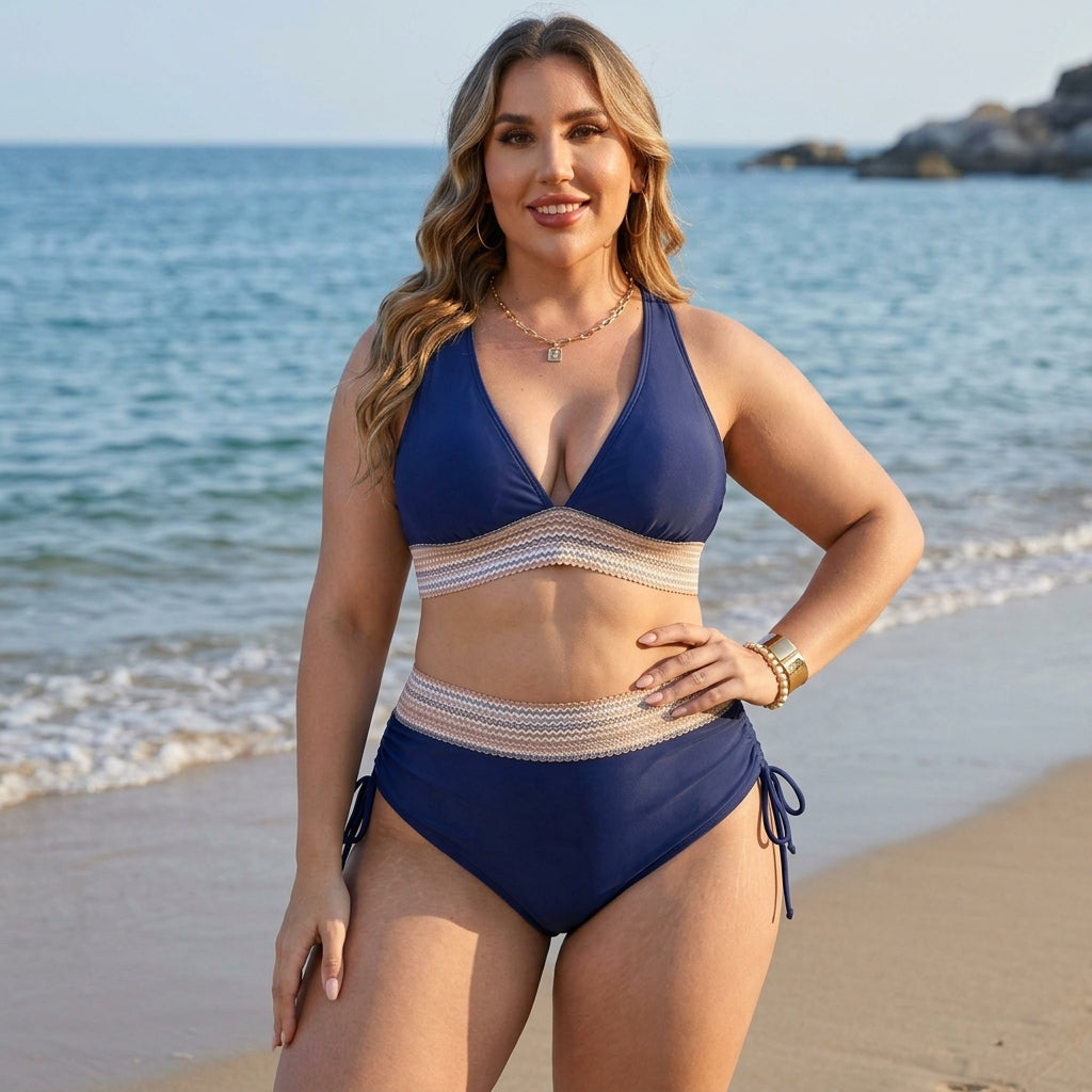 Supportive shaping bikini set with an adjustable comfortable fit