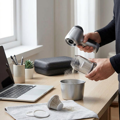 Cordless handheld vacuum cleaner with suction and blower function
