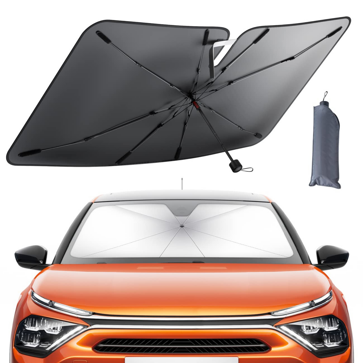 AutoUmbrella : Le Pare-Soleil Pliable Qui Protège Votre Voiture de la Chaleur et des UV
