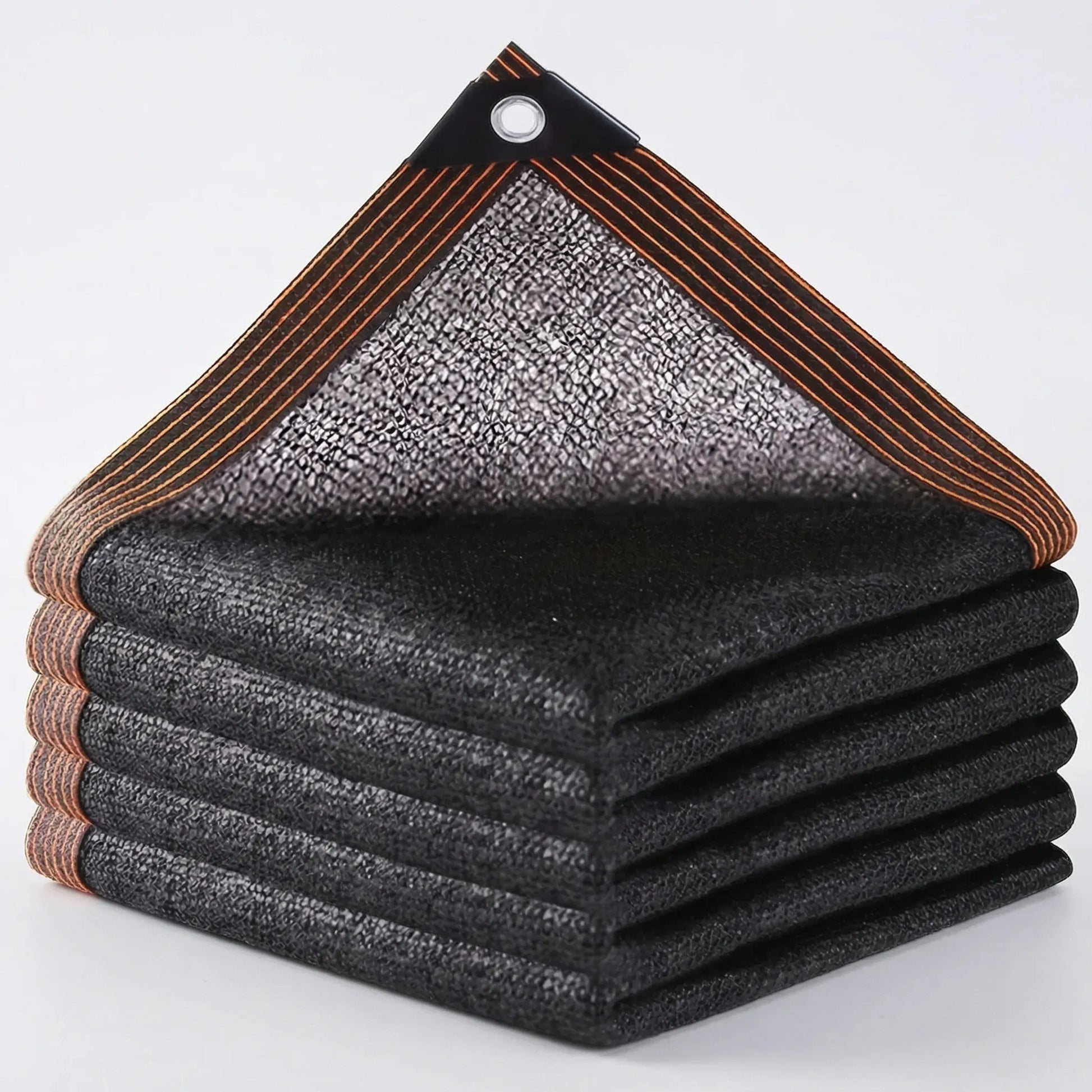Elsie Heavy Duty Shade Cloth - Reinforced Taped Edges with Metal Grommets, Black