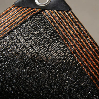 Elsie Heavy Duty Shade Cloth - Reinforced Taped Edges with Metal Grommets, Black