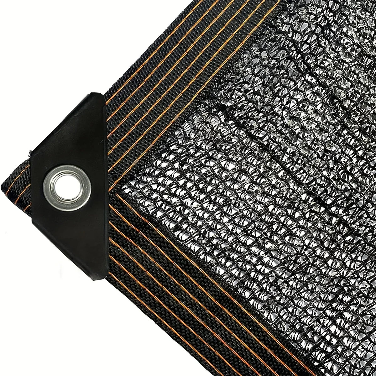 Elsie Heavy Duty Shade Cloth - Reinforced Taped Edges with Metal Grommets, Black