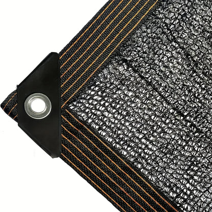 Elsie Heavy Duty Shade Cloth - Reinforced Taped Edges with Metal Grommets, Black