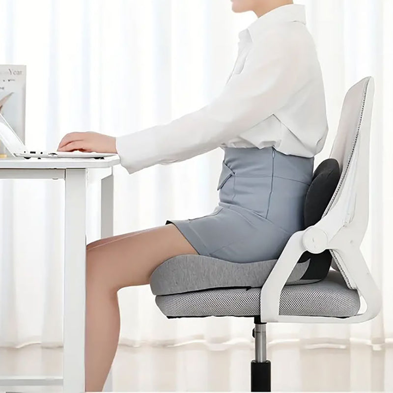 Memory foam backrest cushion for comfortable sitting at home, office or car