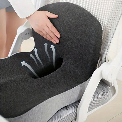Memory foam backrest cushion for comfortable sitting at home, office or car