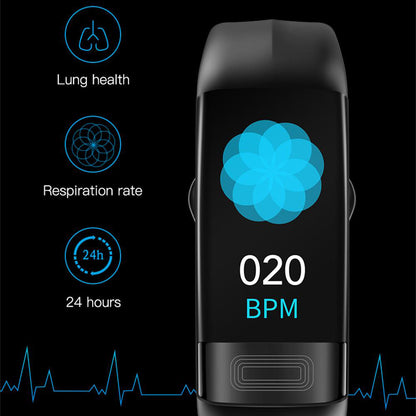 Smart health bracelet with ECG, heart rate, SpO2 and sleep tracking