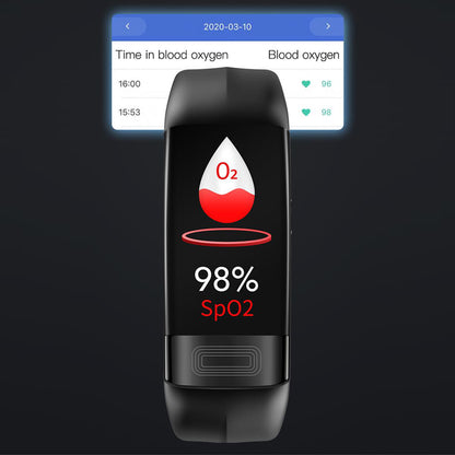 Smart health bracelet with ECG, heart rate, SpO2 and sleep tracking