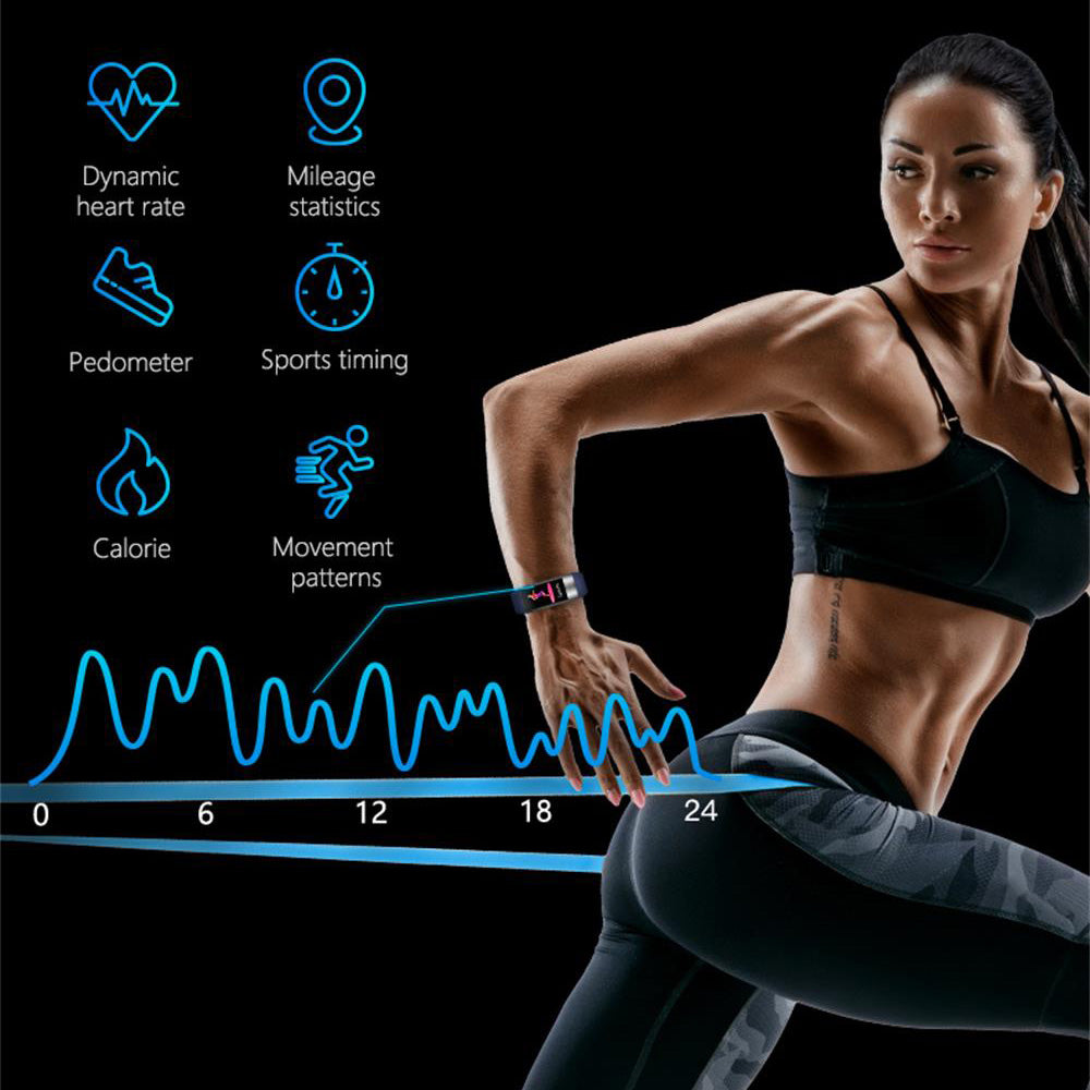 Smart health bracelet with ECG, heart rate, SpO2 and sleep tracking