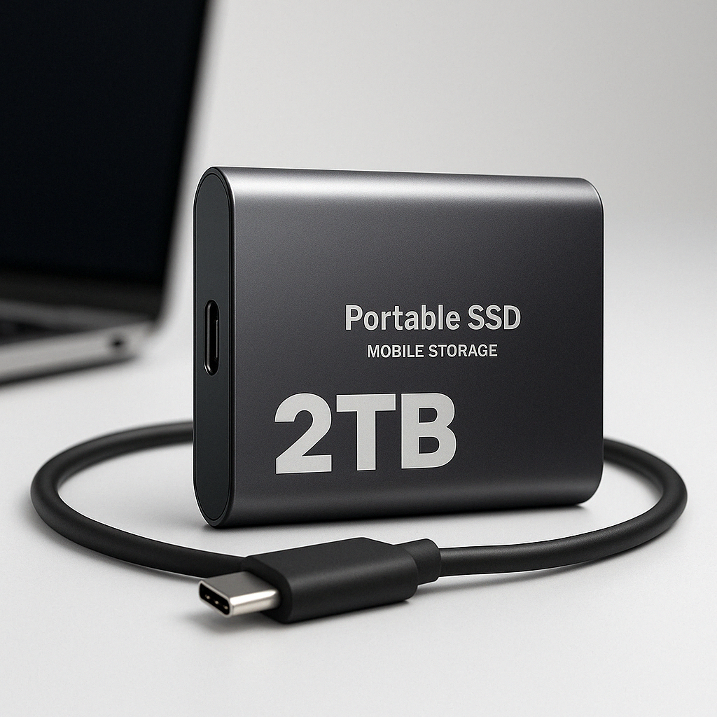 External SSD 2TB – USB-C, up to 1050 MB/s