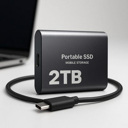 External SSD 2TB – USB-C, up to 1050 MB/s