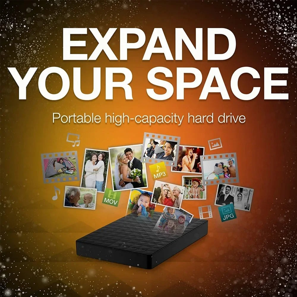 Universal 64GB portable external hard drive with USB 3.0