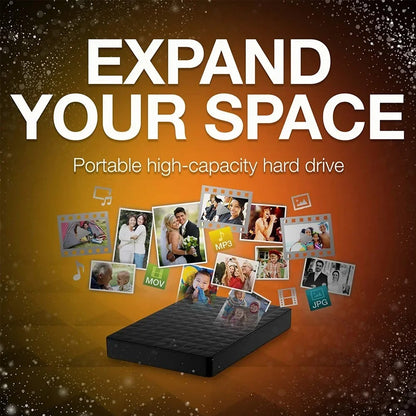 Universal 64GB portable external hard drive with USB 3.0